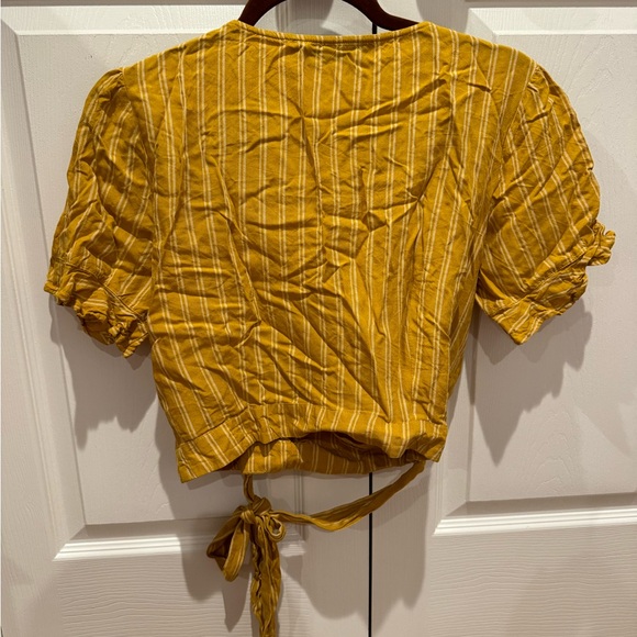 Button up wrap around blouse. In good condition. Super cute! - Picture 2 of 3